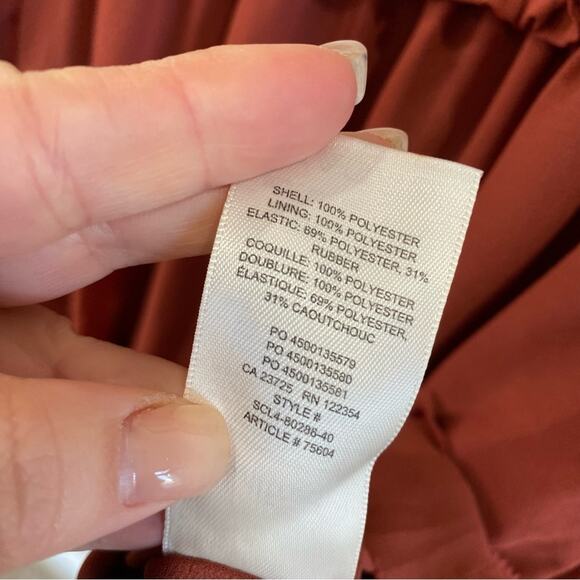 NWT Aritzia Tempest mini dress Carmine Red Size Small - Picture 10 of 11